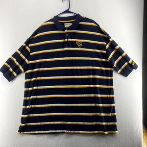 PressBox West‎ Virginia Embroidered College Polo Cotton Mens Size 3XL